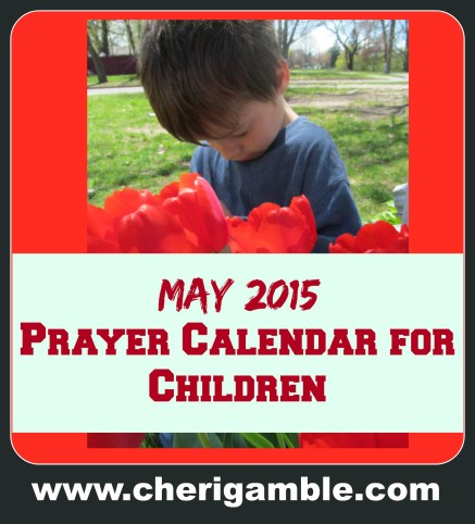 May 2015 prayer calendar for children