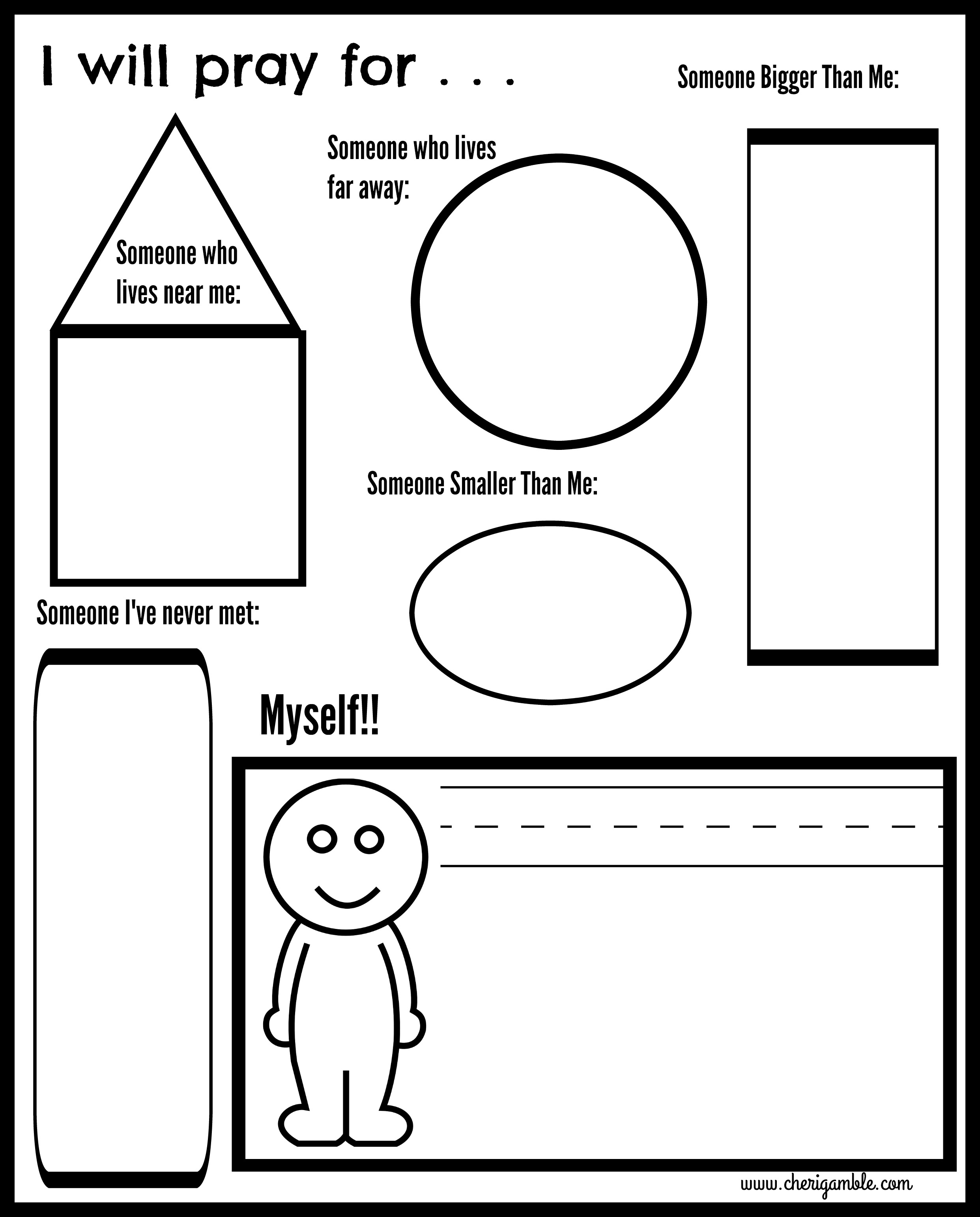 Free Printable Prayer Worksheets For Kids