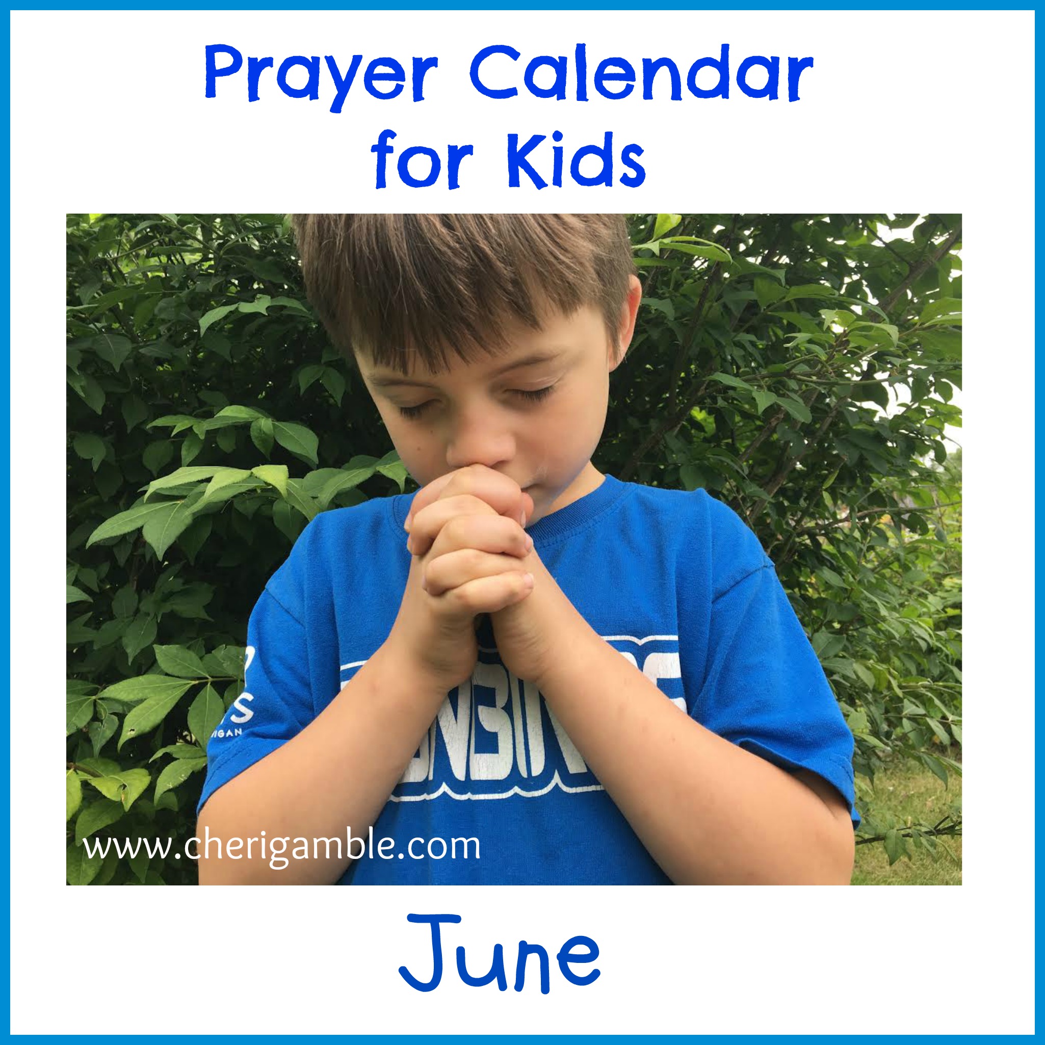 prayer calendar june